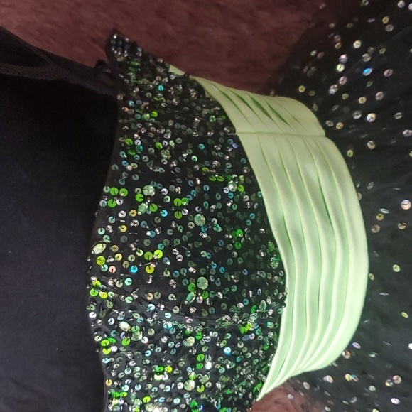 Mori Lee Tulle and Sequin Strapless Prom Dress - Picture 5 of 7